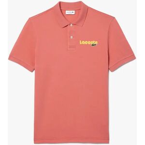 Lacoste Men's Regular Fit L.12.12 Washed Effect Polo Shirt - Red - Size: 44