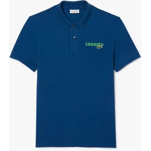 Lacoste Men's Regular Fit L.12.12 Washed Effect Polo Shirt - Blue - Size: 44