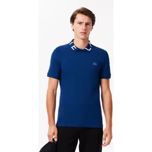 Lacoste Men's Slim Fit Movement Piqué Polo Shirt - Blue - Size: 38