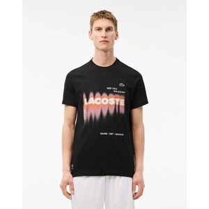 Lacoste Men's Tennis X Daniil Medvedev T-Shirt - Black - Size: 34