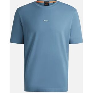 Hugo Boss Men's T-Chup Logo Print Relaxed Fit Light Blue T-Shirt - Size: 40