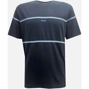 Men's Hugo Boss Men's Navy Relaxed Fit Tercy Tape T-shirt - Size: 46