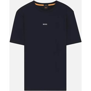 Hugo Boss Men's T-Chup Logo Print Relaxed Fit Dark Blue T-Shirt - Black - Size: 44