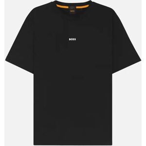 Hugo Boss Men's T-Chup Logo Print Relaxed Fit Black T-Shirt - Size: 42