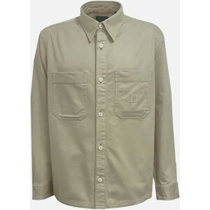 Men's Hugo Boss Men's Beige Lerato Overshirt - Cream - Size: XXL