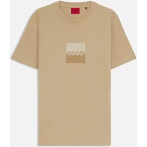 Hugo Boss Men's HUGO Dusplit T-Shirt 269 Medium Beige - Tan - Size: 40