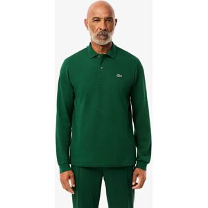 Men's Lacoste Original L.12.12 Mens Long Sleeve Cotton Polo Shirt - Green 132 - Size: 42