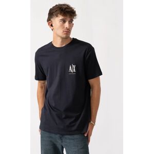 Men's Armani Exchange Mens T-Shirt XM000365-AF12308 - Deep Navy UB101 - Black - Size: 42