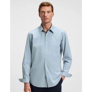 Hugo Boss Men's BOSS Orange Relegant 6 Mens Regular-Fit Shirt in Cotton Poplin with Kent Collar - Light/Pastel Blue 451 - Size: 40/Regular