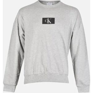 Calvin Klein Men's CK 96 French Terry Sweatshirt, Grey Heather - Size: LARGE