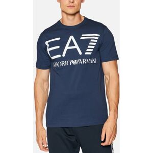 Men's EA7 6KPT23 Mens T Shirts Crew Neck Emporio Armani Tee Casual Summer Cotton Tops - Navy - Size: 42/Regular