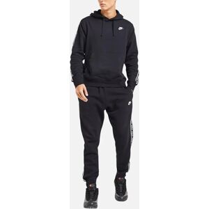 Men's NIKE FB7296 Mens Tracksuit Aries Club Tape Pullover Fleece Hoodie Sports - Black - Size: M