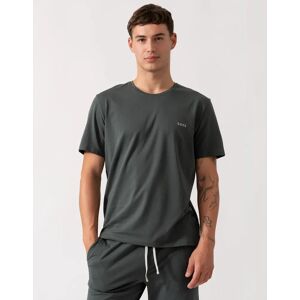 Hugo Boss Men's BOSS Orange Mix&Match Mens Stretch-Cotton Loungewear T-Shirt with Embroidered Logo - Open Green 345 - Black - Size: 40