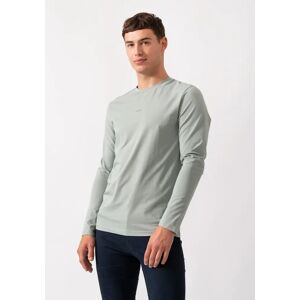 Hugo Boss Men's BOSS Orange Tchark Mens Long Sleeve Stretch Cotton T-Shirt - Open Green 351 - Grey - Size: 38