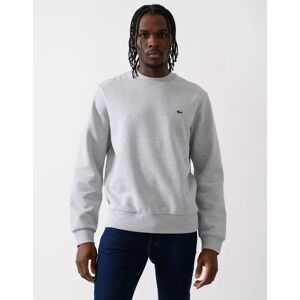 Men's Lacoste Mens Crew Neck Fleece Sweatshirt - Silver Chine CCA - Grey - Size: XL