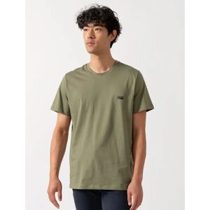 Hugo Boss Men's BOSS Orange RN 365 Mens T-Shirt - Open Green 349 - Tan - Size: 42