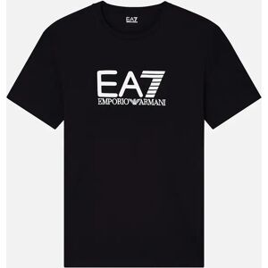 Men's EA7 Emporio Armani Visibility Cotton Stretch T-Shirt Black - Size: 40