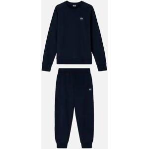 Men's EA7 Emporio Armani Cotton Blend Visibility Tracksuit Navy - Black/Black - Size: 33/32/32/38