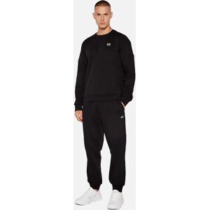 Men's EA7 Emporio Armani Cotton Blend Visibility Tracksuit Black - Black/Black - Size: 33/32/32/38