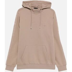 Men's Emporio Armani Lounge Side Logo Hoodie Fungi - Tan - Size: 42