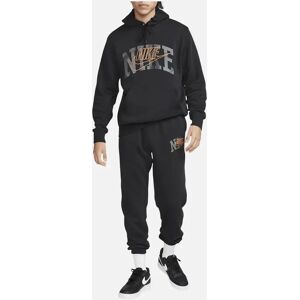 Men's Nike Mens Tracksuit Club Fleece Pullover Hoodie Cuffed Jogger Sportswear - Black - Size: 38