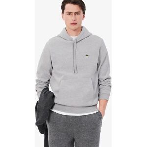 Men's Lacoste Fleece Hoodie - Grey - Size: 48