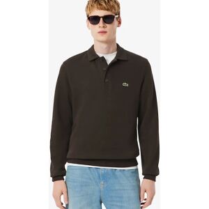 Men's Lacoste Ribbed Cotton Polo Collar Sweatshirt - Size: 5 42 chest
