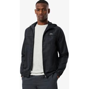 Men's Lacoste Men's Water-Repellent Sport Track Jacket - Black - Size: 36/38
