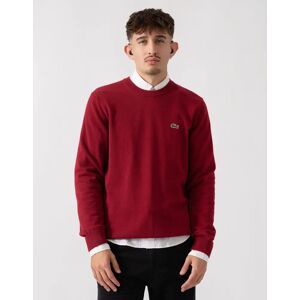 Men's Lacoste Unisex Organic Cotton Sweater - Bordeaux 476 - Red - Size: 38