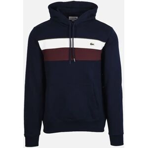 Men's Lacoste Colour-Block Sweatshirt Navy/Cream/Brown - Black - Size: 38