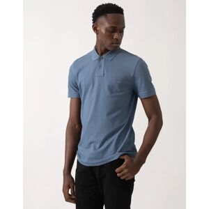 Hugo Boss Men's BOSS Orange Passenger Mens Stretch-Cotton Slim-Fit Polo Shirt with Logo Patch - Open Blue 495 - Size: XXL