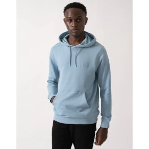 Hugo Boss Men's BOSS Orange Wetalk Mens Pullover Hoodie With Logo Patch - Light/Pastel Blue 451 - Size: 40
