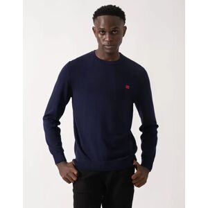Hugo Boss Men's HUGO San Cassius Mens Crew Neck Sweater - Navy 418 - Size: 40