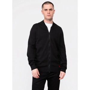 Hugo Boss Men's HUGO San Jaque-C Mens Double Zip Cardigan - Black 001 - Size: 38