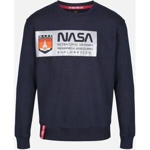 Alpha Industries Men's Limited Edition Mars Reflective Sweatshirt Rep Blue - Size: SMALL Alpha Industries Men's Limited Edition Mars Reflective Sweatshirt Rep Blue - Size: SMALL