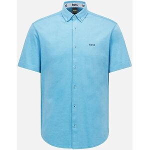 Men's Hugo Boss Men's Open Blue BIADIA R Short Sleeved Shirt - Size: Regular/36 Men's Hugo Boss Men's Open Blue BIADIA R Short Sleeved Shirt - Size: Regular/36