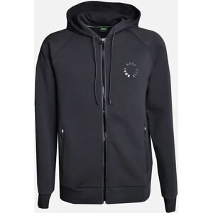 Men's Hugo Boss Men's Saggy 2 Black Zip Up Hooded Sweatshirt. - Size: 42 Men's Hugo Boss Men's Saggy 2 Black Zip Up Hooded Sweatshirt. - Size: 42