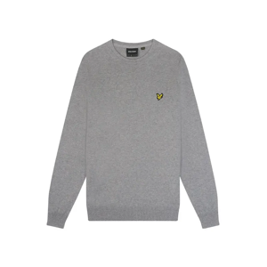 Lyle and Scott Men's Lyle & Scott Cotton Merino Mid Grey Marl Pull-over Jumper - Size: 42 Lyle and Scott Men's Lyle & Scott Cotton Merino Mid Grey Marl Pull-over Jumper - Size: 42