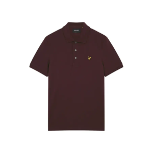 Lyle and Scott Men's Lyle & Scott Branded Chest Logo Sediment Polo Shirt - Red - Size: 42 Lyle and Scott Men's Lyle & Scott Branded Chest Logo Sediment Polo Shirt - Red - Size: 42