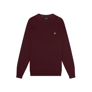 Lyle and Scott Men's Lyle & Scott Cotton Merino Burgundy Pull-over Jumper - Red - Size: 40 Lyle and Scott Men's Lyle & Scott Cotton Merino Burgundy Pull-over Jumper - Red - Size: 40