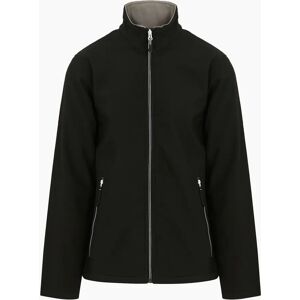 Men's Regatta Professional Mens Plain Double Layered Soft Shell Jacket - Black - Size: 42/Regular Men's Regatta Professional Mens Plain Double Layered Soft Shell Jacket - Black - Size: 42/Regular