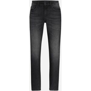 Hugo Boss Men's Delaware Regular Rise Slim Fit Dark Grey Jeans Hugo Boss Men's Delaware Regular Rise Slim Fit Dark Grey Jeans