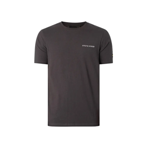 Lyle and Scott Men's Lyle & Scott Embroidered Logo Plain Gunmetal T Shirt - Black - Size: 40 Lyle and Scott Men's Lyle & Scott Embroidered Logo Plain Gunmetal T Shirt - Black - Size: 40