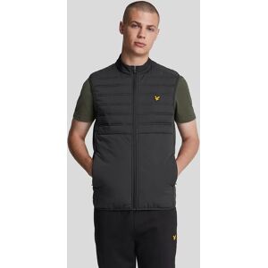 Lyle And Scott Men's Sports Hybrid Double Baffle Gilet - Black - Size: 38/Regular Lyle And Scott Men's Sports Hybrid Double Baffle Gilet - Black - Size: 38/Regular