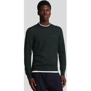 Lyle And Scott Men's Merino Wool Crew Neck Jumper - Black - Size: 36 Lyle And Scott Men's Merino Wool Crew Neck Jumper - Black - Size: 36
