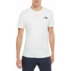 Men's The North Face T-Shirt Mens Logo Short Sleeved Tee Cotton Crew Top - White - Size: 42 Men's The North Face T-Shirt Mens Logo Short Sleeved Tee Cotton Crew Top - White - Size: 42