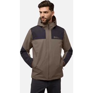 Jack Wolfskin Men's Jack Wofskin Mens Jasper Waterproof Hooded Jacket - Brown - Size: 44/Regular Jack Wolfskin Men's Jack Wofskin Mens Jasper Waterproof Hooded Jacket - Brown - Size: 44/Regular