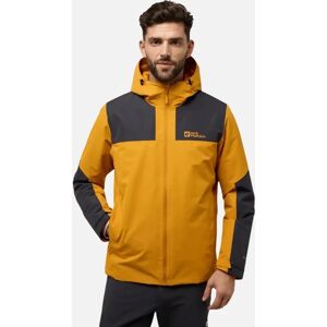 Jack Wolfskin Men's Jack Wofskin Mens Jasper Waterproof Hooded Jacket - Safflower - Size: 40/Regular Jack Wolfskin Men's Jack Wofskin Mens Jasper Waterproof Hooded Jacket - Safflower - Size: 40/Regular