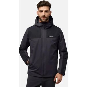 Jack Wolfskin Men's Jack Wofskin Mens Jasper Waterproof Hooded Jacket - Grey - Size: 40/Regular Jack Wolfskin Men's Jack Wofskin Mens Jasper Waterproof Hooded Jacket - Grey - Size: 40/Regular