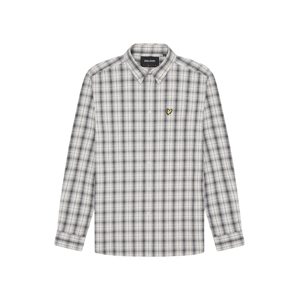 Lyle and Scott Men's Lyle & Scott Washed Check Poplin Gunmetal Grey Long Sleeve Shirt - Size: Regular/36 Lyle and Scott Men's Lyle & Scott Washed Check Poplin Gunmetal Grey Long Sleeve Shirt - Size: Regular/36